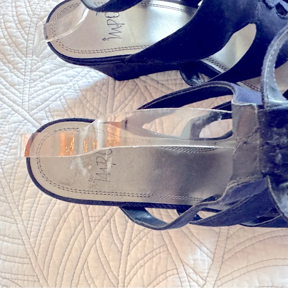 Impo Shoes Women's Wedge Sandals Navy Blue Size 10 like new never worn - Picture 4 of 10